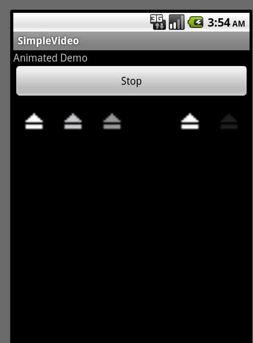 Animation sample program in Android